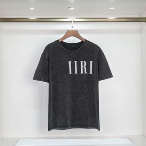 メンズTシャツコットンラウンドネックティーヨーロッパとアメリカのファッションレタープリントクルー首の夏のカジュアルカップル女性s-2xl