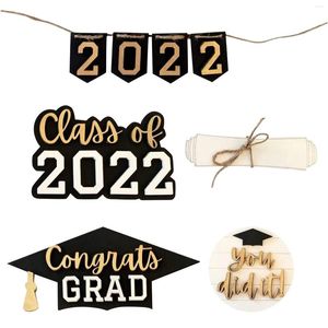 Party Decoration Graduation Tiered Tray Decor Charmingly Wooden Sign For College Girls And Boys Ideal Creating