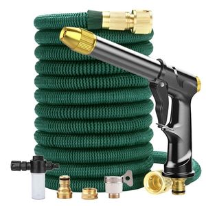 Hoses Expandable Magic Pipe High-Pressure Car Wash Adjustable Spray Flexible Home Garden Watering Cleaning Water Gun 220930