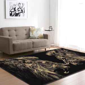 Carpets Large Flannel Velvet For Living Room Cool Rectangle Area Modern Indoor Floor Rugs Home Decor Kid Play Crawling Mat
