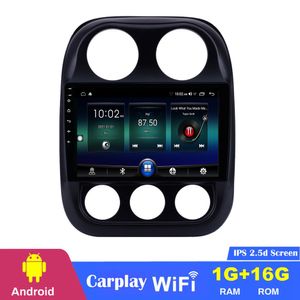 GPS Player Car DVD Radio stereo Android 10.1 cala na 2010-2016 Jeep Compass Mirror Link WiFi USB