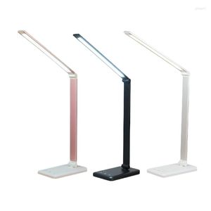 Lâmpadas de mesa Lâmpada de mesa LED Reading Folding com porta de carregamento USB do telefone celular