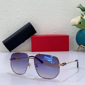 Óculos de sol de designer de vendas de luxo quentes para homens design de homens design de vidro para mulheres Mulheres Anti -ultravioleta Verão Cool Moda UV400 Proteção com estojo