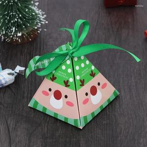 Juldekorationer presentpåse papper för parfymdocka godis cookie kex nougat choklad paking box hand