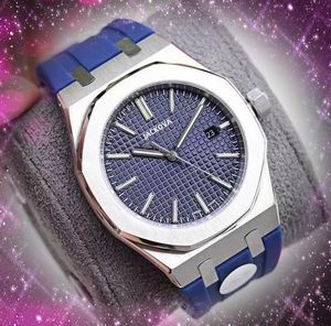 All the Crime Quarz-Mode-Herrenuhren, 42 mm, automatisches Datum, Herren-Kleid, Gummigürtel, Top-Modell, männliche Geschenke, Retro, einfacher, beliebter Stil, Armbanduhr, Montre de Luxe