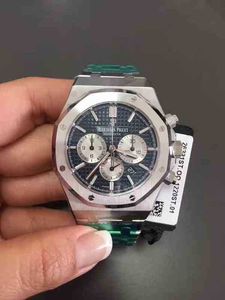 APF ZF NF BF N C Luksusowe męskie zegarek mechaniczny Roya1 0ak Blue Face Fine Stal 26331st Oo. 1220st. 01 Szwajcarska marka ES Wristwatch YJG8