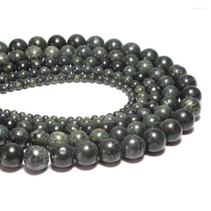 Beads Wholesale Dark Green Jaspers Loose Natural Round Stone Spacer For Jewelry Making Diy Bracelet Necklace 4/6/8/10MM