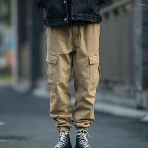 Men's Pants Trendy Men Sporty Work Solid Color Relaxed Fit Lace-up Dressing