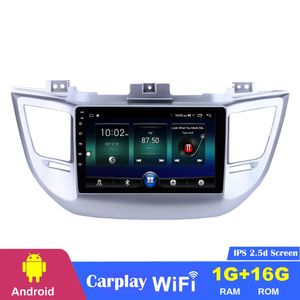 CAR DVD Stereo GPS Navigation Player f￶r 2014-2018 Hyundai Tucson med USB WiFi Support SWC 1080p 9 tum Android