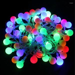 Strings Led Garland Balls Outdoor String Lights Battery 50 Soffitten Glühbirnen Flash Warm White Guirlande Lumineuse Beleuchtung