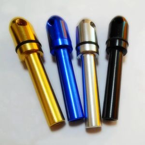 Latest Mini Colorful Grenade Style Pipes Aluminium Alloy Removable Dry Herb Tobacco Filter Portable Handpipes Cigarette Holder Smoking Tube