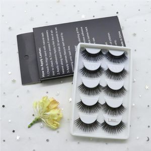 Synthetic Wigs 3D Faux Mink Lashes Natural False Eyelashes Dramatic Fluffy Soft Wispy Volume Cross Reusable Eyelash Makeup Tools