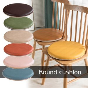 Pillow Simple Style Portable Indoor Dining Chair S Home Office Kitchen Solid Round Leather Seat