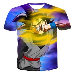 メンズTシャツ2022サマートップストリートウェアメンズシャツ漫画エアリアリストポリエステルノベルティチャイニーズパンクスタイルショートハラジュクTシャツ