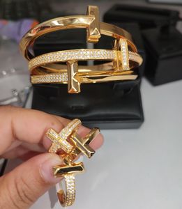 woman mens gold cuff silver diamond bangle bracelet hard jewelry designer wide narrow Love couple fashion Wedding Lovers gift engagement bracelets wholesale set
