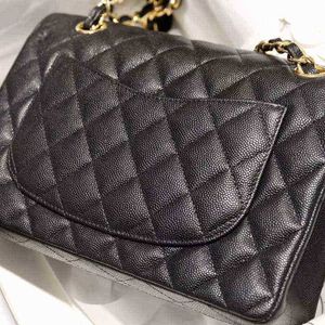 2024 Designer Bags Caviar Genuine Leather Ladies Handbags Cowhide Wallets Messenger Bags Qui Stitched Flap