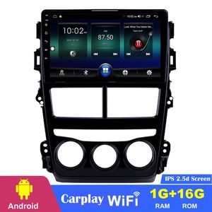 Android Car DVD 9-tums spelare Dual Din Stereo f￶r Toyota VIOS-2018 med WiFi GPS Navigation Support Carplay Dab