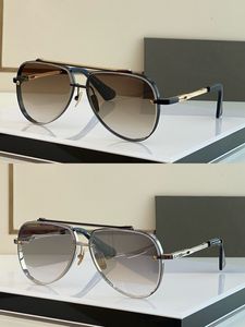 Occhiali da sole firmati Mach Eight per uomo donna montatura quadrata oro retrò moda stile avant-garde occhiali da vista rotondi doppio ponte UV 400 occhiali lunettes de soleil box