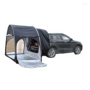 Zelte und Unterstände, SUV-Auto-Heckverlängerungszelt, Fahrradaufbewahrung, Outdoor-Camping-Markise, Mehrzweck, großer Raum, Oxford-Silber beschichtet