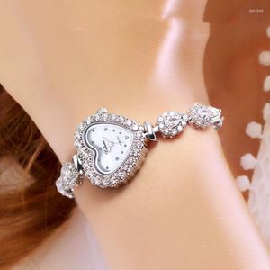 Orologi da polso marchio di moda vintage hip hop signore quarzo di strass cristallini guardano donne lussuoso polso lucido diamanti orologi gioielli