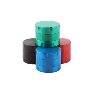 Smoking Accessories Wholesale Mini 40mm 4layer metal Plat tobacco Grinder Zinc alloy Herbal Spice Crusher grinders