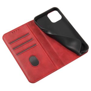 pour les étuis de téléphone portable iPhone 14 13 12 X Pro Max Plus Samsung S22 S21 Ultra Flip Leather Case Magnetic Flip Cover Match Patte et TPU
