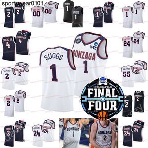 NCAA 2023 Final Four 4 4 Gonzaga Jerseys Jalen Suggs Drew Timme Corey Kispert Andrew Nembhard Corey Kispert Julian