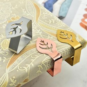 Clothing Storage 1pcs Stainless Steel Tablecloth Clips Decorative Leaf Clamp Holder Table Cover Clamps For Picnic BBQ Wedding Decor