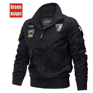 Mensjackor Giacche Bomber Militari Da Uomo Autunno Inverno Casual Giacca Pilota Con Cerniera Soli Nuovo Colletto Alla Corean 220930