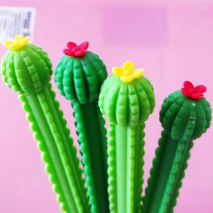 3pc Cactus Gel Pen Creative Fresh 0.5mm Black Water Student Carbon Signature Office For School Supplies Stationery