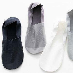 Men's Socks 1Pairs Fashion Mesh Men Ice Silk Thin No Show Non Slip Summer Breathable Boat Male Calcetines Meias