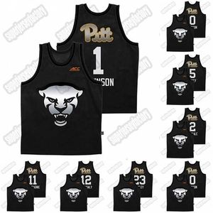 Gla A3740 Pitt Panthers 2021 Grey Steel City Panther Face Trikot Ithiel Horton Xavier Johnson Karim Coulibaly Justin Champagnie John Hugley Odukale