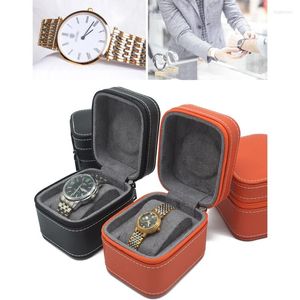 Watch Boxes Delicate Travel Case Roll Organizer Classic Necklace Storage Box Wristwatch Jewelry Accessories 1 Slot X7XB