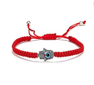 Handv￤vda charmarmband Lucky Red String Blue Turkish Evil Eye Pendent Armband Jewelry for Women Girls Party Birthday Present