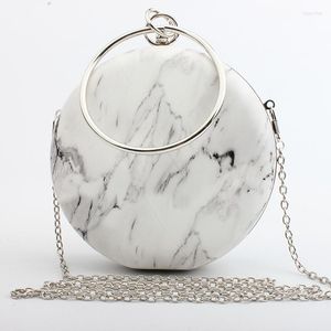 Evening Bags Round Shaped Women Diamonds Simple Red Blue Silver Black Gold Mixed Day Clutches Chain Shoulder