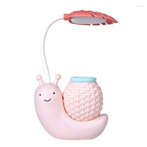 Tischlampen Modische LED-Schreibtischlampe, faltbares Licht, niedliches Cartoon-USB-Auflade-Leselicht, Augenschutz, bunte Nachtlampe