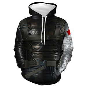 Theme Costume Men League Cosplay Winter Soldier Hoodie Movies The Same Sports Zipper Sweater Cosplay Jacket