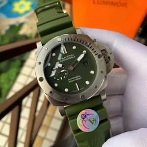 Zegarek designerski zegarki dla męskiego mechanicznego automatycznego ruchu Sapphire Mirror 47 mm gumowe opaski zegarkowe Sport x05y