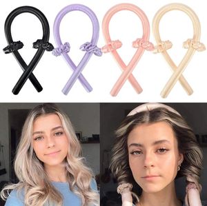 Slik Satin Hairless Hair Bollers Lazy Curler Beachband Make Hairs Toys و Shiny Hair Cerlers أدوات تصفيف الشعر