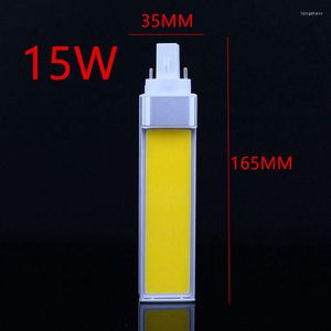 Hiszpania Horyzontalna Lampa Lampa LED 10 W 12W 15W Cob E27 G24 G23 Kukurydza Światło ciepłe białe AC85V-265V Oświetlenie boczne