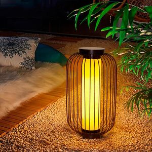 Projeto Lâmpada de lawn de estilo chinês Ferro forjado de ferro -pássaro Light Outdoor Courtyard Garden Villa Decorativa Lâmpadas à prova d'água Decorativa