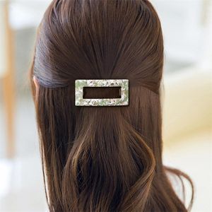 Mollette con clip a molla quadrate su lato largo Lunghezza 7,5 cm Modello Forcine per coda di cavallo Fermagli per capelli in acido acetico per donna Europe Lady Wide Scrunchies Accessori per gioielli