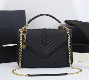 tote purse brand luxury shoulder bag 2022 mail black retro chain niche all-match trendy design temperament cowhide clutch classic