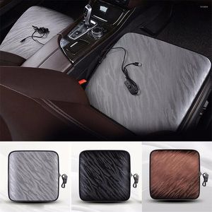 Decken Universal 12v Auto Sitz Pad Kissen Abdeckung Heizung Heizung Warm Beheizt Kalten Winter Styling Kissen Auto Drop decke