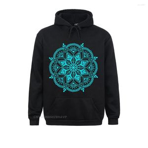 Męskie bluzy design mandala kwiat symbol duchowy joga mantra tee damskie bluzy mody mody ograniczoną bluzę z kapturem ubrania