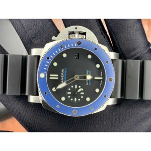 Luxury Watches for Mens Mechanical Watch Vs Luminors1950 Series Pam1209 Blue Ceramic Ring Brand Italy Sport Wristwatches