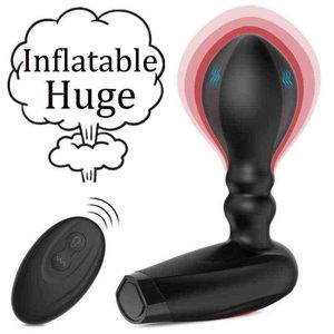 Vibrators Vibrators Sex беспроводной пульт дистанционного управления мужской простата массаж надувной надувной удлинение Огромное яблочное заглушка для мужчин гей 1109