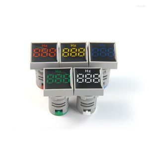 Schakelaar 22 mm LED AC Digitale display Frequentietafelmeter Hertz Meter Indicator Signaallamp Voltmeter Lichten Bereik 0-99Hz WAARSCHUWING LICHT