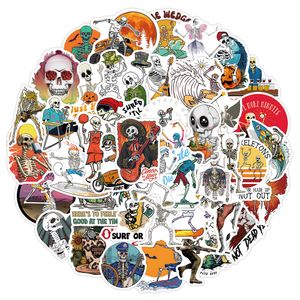 50pcs Art Skull Graffiti adesivos para laptações de bagagem de bagagem de bagagem de bagagem de bagagem de motocicleta adesivos