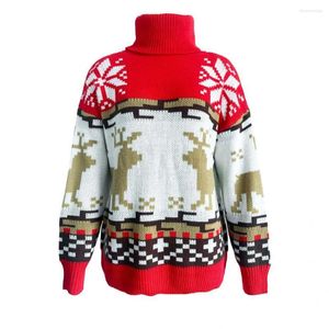 Women's Sweaters Colorful Stylish 3D Print Festive Christmas Sweater All Match Warm For Parties